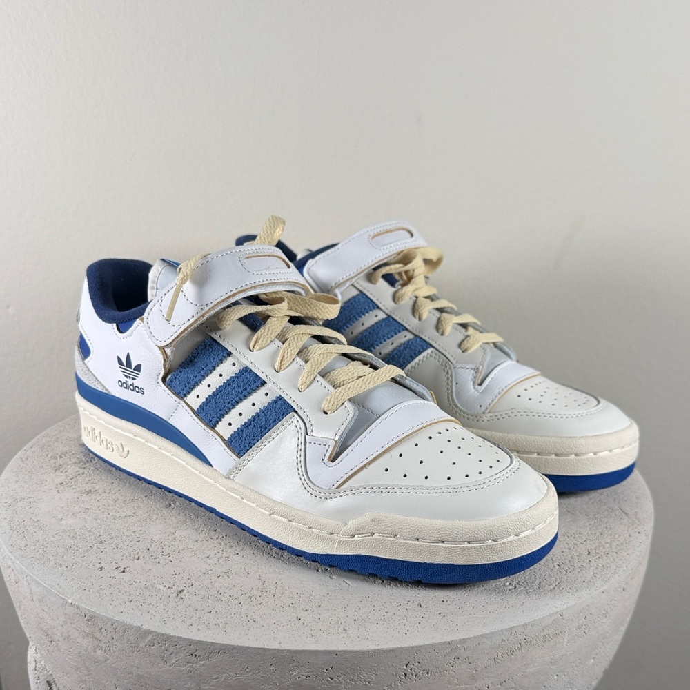 Adidas Forum 84 Low OG White, Blue & Cream Sneakers